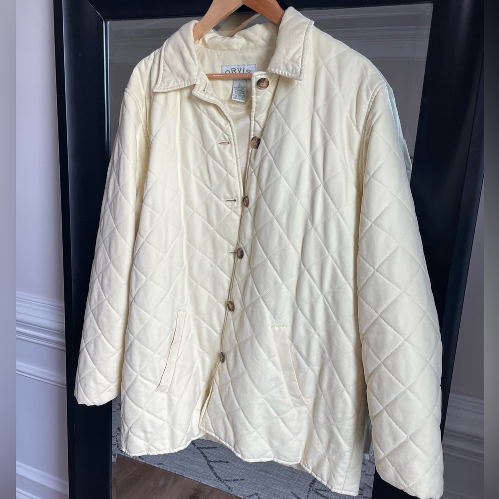 Orvis baby yellow quilted jacket